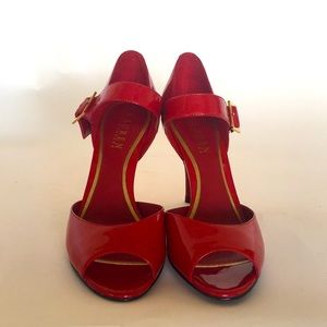 Candy red patent 4” stilettos